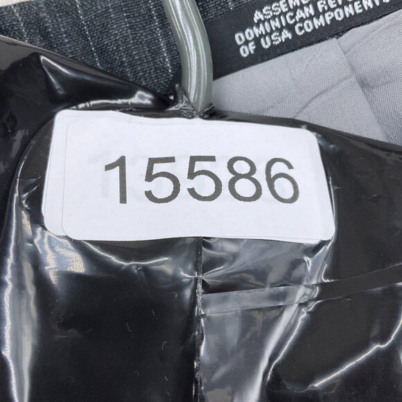 Reed St James Blazer‎ Men 46L Gray White Chalk Stripe Dacron Classic Career VTG - Picture 13 of 13